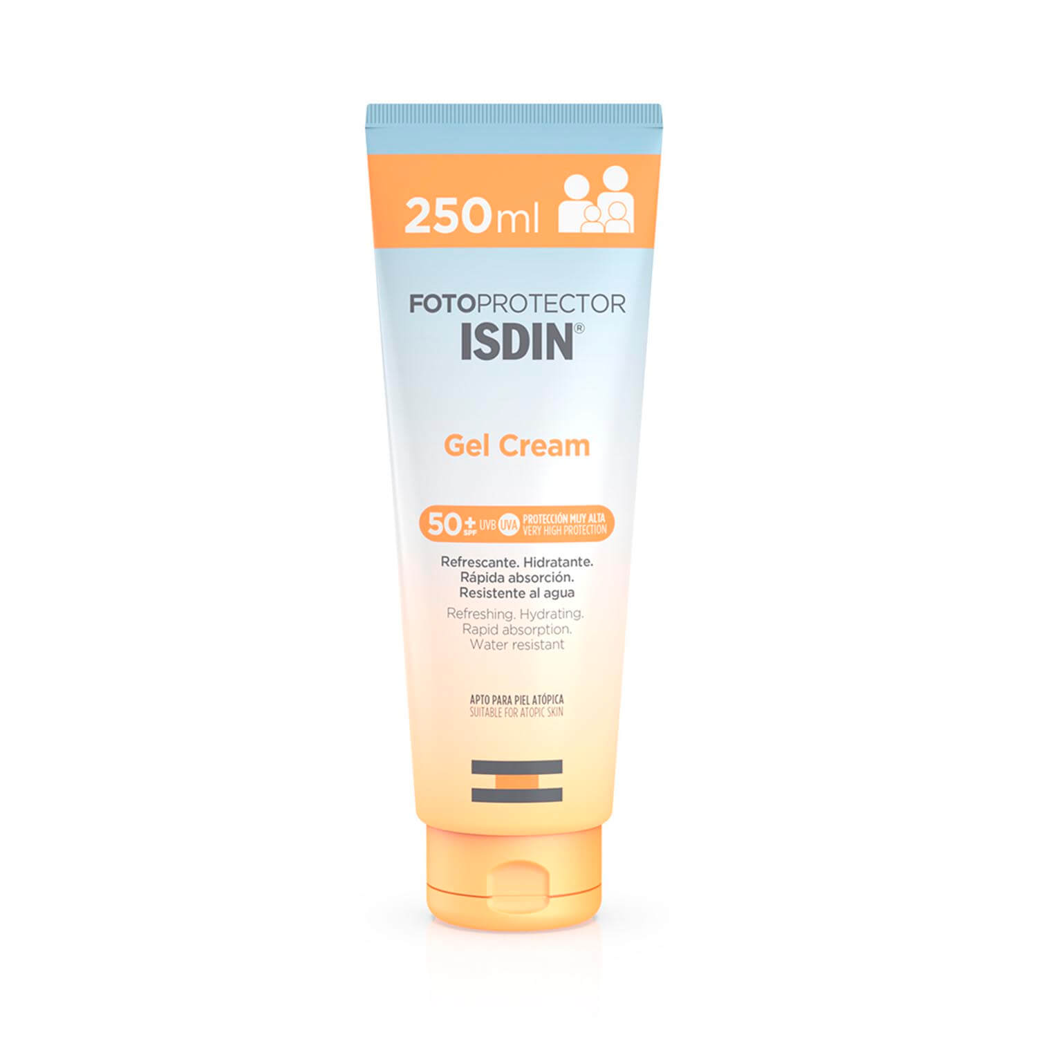 fotoprotector isdin 50+ gel crema (fotoprotector para rostro y cuerpo en gel)